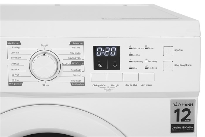 Máy Sấy Thông Hơi Casper 7.2 Kg TD-72VWD
